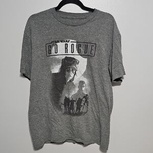 Star Wars Go Rogue L Charcoal Tee